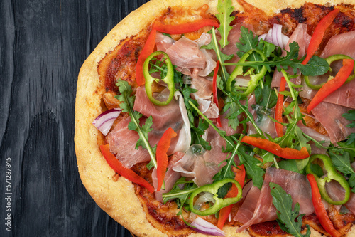 Italian Pizza on plate with...