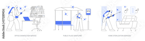 Health protection abstract concept vector illustrations.