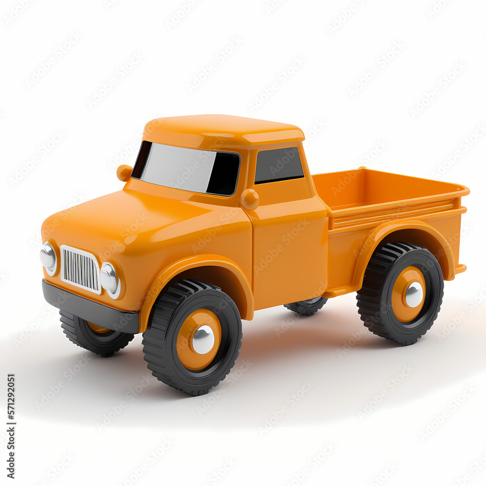 toy car isolated on white