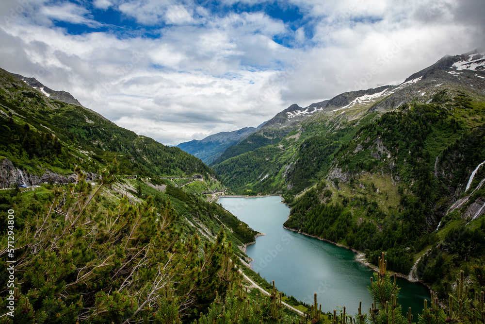 Kölnbreinspeicher dam in Austia Alps