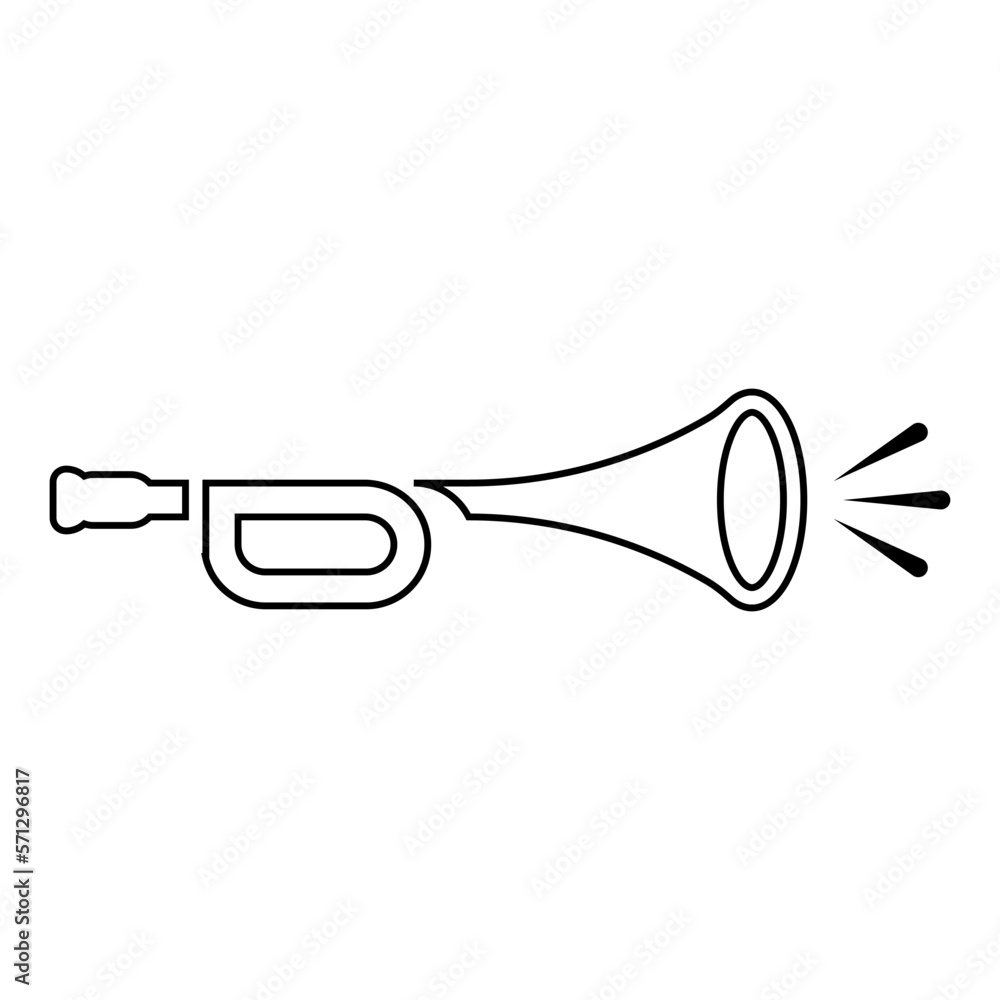 trumpet logo illustration vector trumpet logo illustration vector