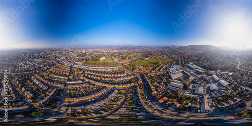 360 VR wide angle aerial shot of Cheltenham and suburban surrounds photo