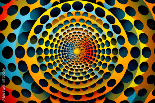 abstract background with circles created with Generative AI technology