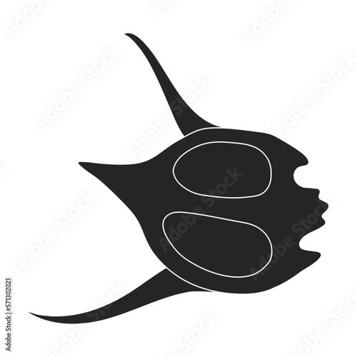 Plankton vector icon.Black vector icon isolated on white background plankton.