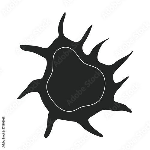 Plankton vector icon.Black vector icon isolated on white background plankton.
