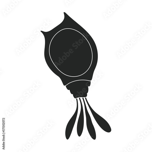 Plankton vector icon.Black vector icon isolated on white background plankton.