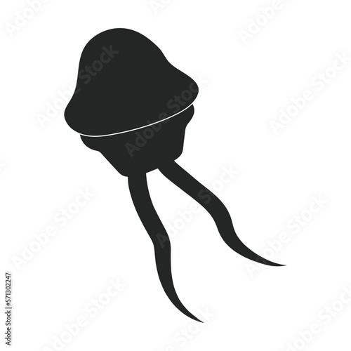 Plankton vector icon.Black vector icon isolated on white background plankton.