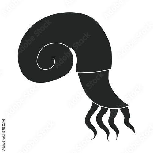 Plankton vector icon.Black vector icon isolated on white background plankton.