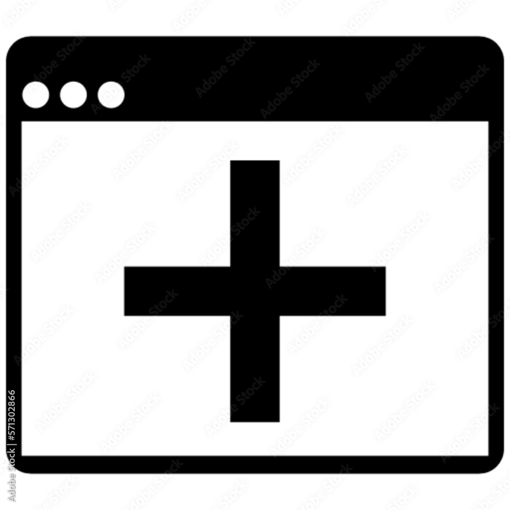 Fototapeta premium new window vector, icon, symbol, logo, clipart, isolated. vector illustration. vector illustration isolated on white background.