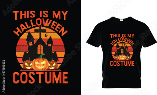 
Halloween t-shirt design template photo