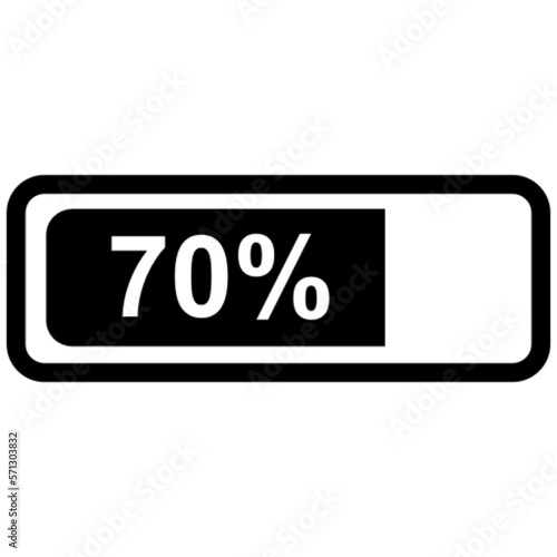 progress bar vector, icon, symbol, logo, clipart, isolated. vector illustration. vector illustration isolated on white background.