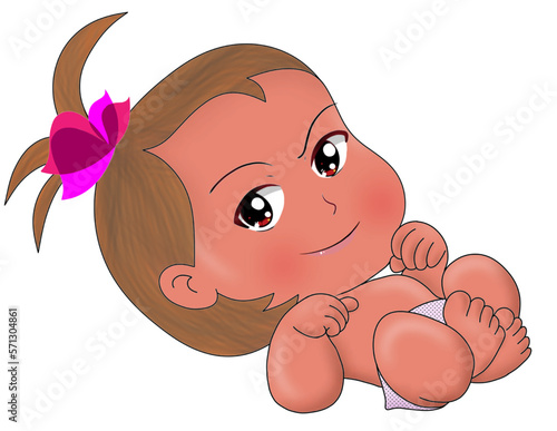 baby child cartoon Baby character cute little kid in diaper happy childhood small little one vector babies. Illustration toddler child t shirt design newborn 