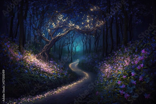 Path Through a Illuminated ...