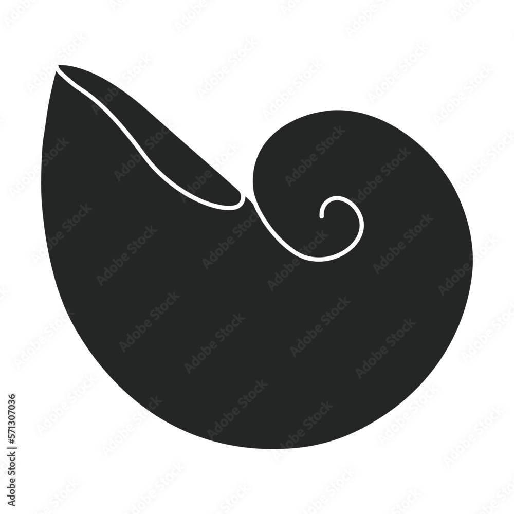 Shell sea vector black icon. Vector illustration sea shell on white background. Isolated black illustration icon of seashell. Shell sea vector black icon. Vector illustration sea shell on white background. Isolated black illustration icon of seashell.