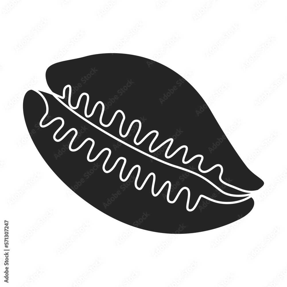 Shell sea vector black icon. Vector illustration sea shell on white background. Isolated black illustration icon of seashell. Shell sea vector black icon. Vector illustration sea shell on white background. Isolated black illustration icon of seashell.
