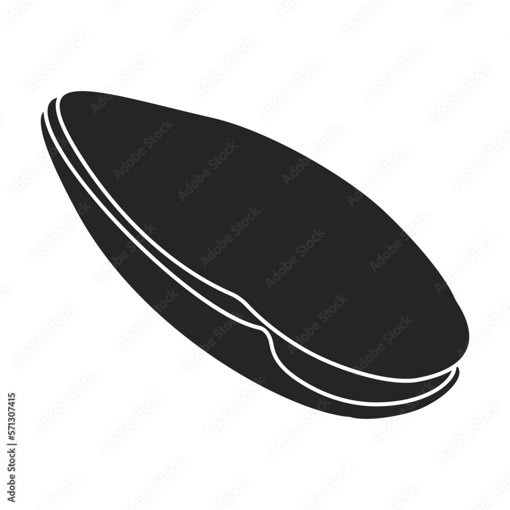 Shell sea vector black icon. Vector illustration sea shell on white background. Isolated black illustration icon of seashell. Shell sea vector black icon. Vector illustration sea shell on white background. Isolated black illustration icon of seashell.