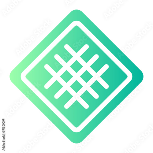 waffle gradient icon