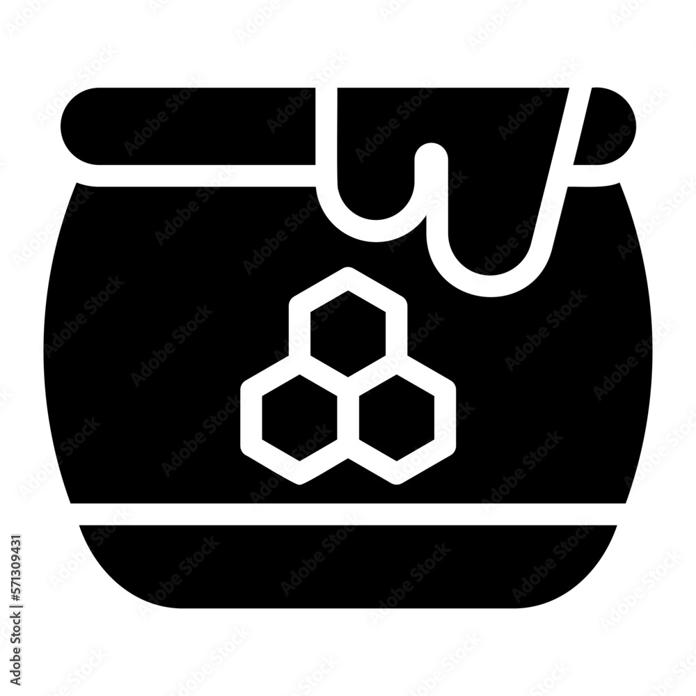 honey glyph icon