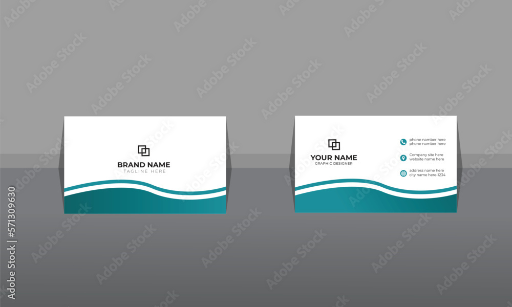 modern blue business card design template , creative and simple business card modern blue business card design template , creative and simple business card