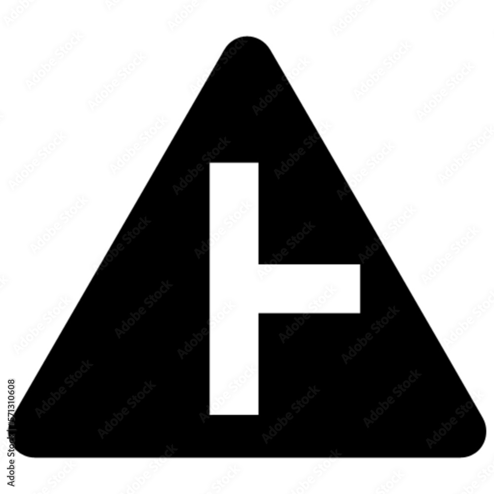 side road right sign vector, icon, symbol, logo, clipart, isolated
