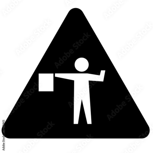 road construction sign vector, icon, symbol, logo, clipart, isolated. vector illustration. vector illustration isolated on white background.