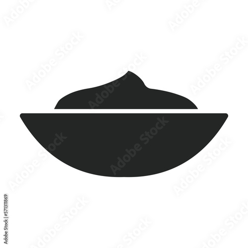 Sauce vector black icon. Vector illustration seasoning on white background. Isolated black illustration icon of sauce.