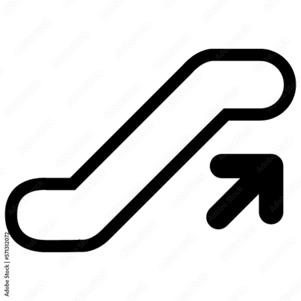 escalator up vector, icon, symbol, logo, clipart, isolated. vector illustration. vector illustration isolated on white background. escalator up vector, icon, symbol, logo, clipart, isolated. vector illustration. vector illustration isolated on white background.