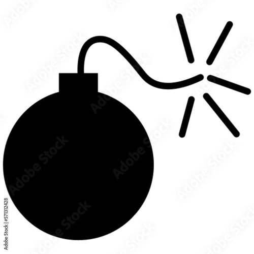 bomb vector icon symbol logo clipart isolated. vector illustration. vector illustration isolated on white background.