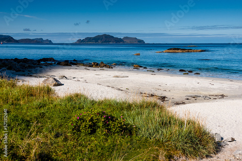 summer on the beach with ilands