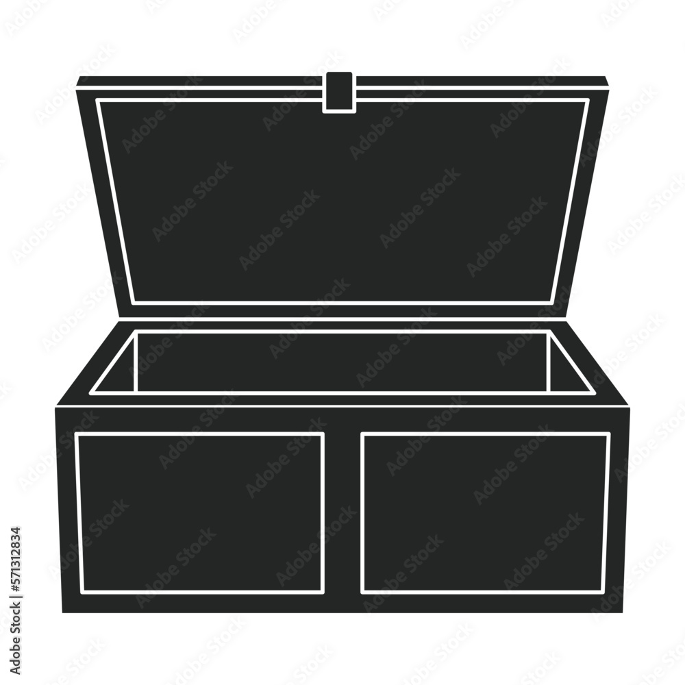 Chest treasure vector icon.Black vector icon isolated on white background chest treasure. Chest treasure vector icon.Black vector icon isolated on white background chest treasure.