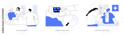 Critical care medicine abstract concept vector illustrations.