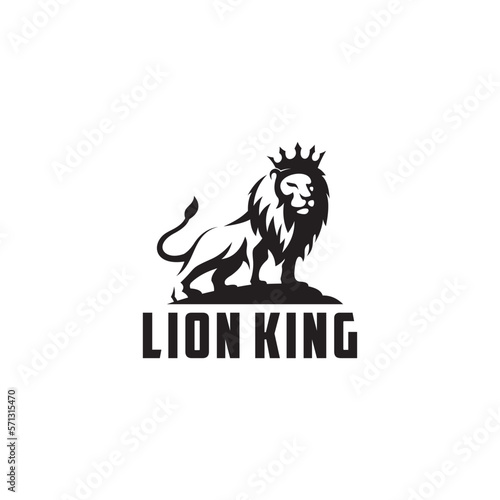 Quadro em tela MODERN LION KING ILLUSTRATION VECTOR LOGO