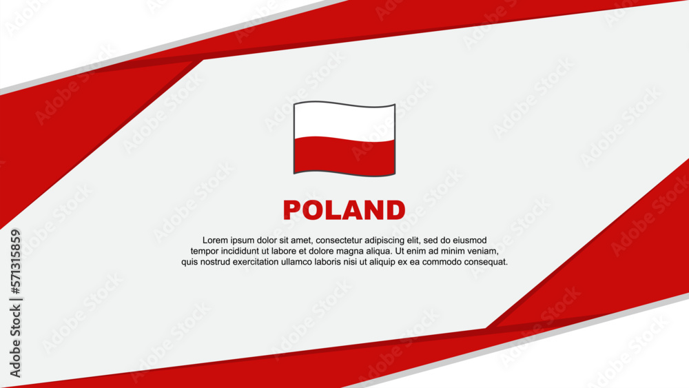 Poland Flag Abstract Background Design Template. Poland Independence Day Banner Cartoon Vector Illustration. Poland Poland Flag Abstract Background Design Template. Poland Independence Day Banner Cartoon Vector Illustration. Poland