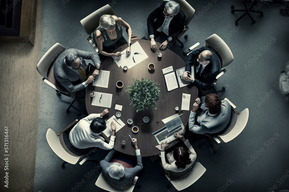 Naklejka premium Business meeting in process