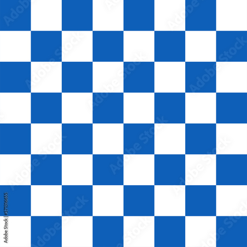 Color white and blue squares in a checkerboard pattern. Abstract background..Checkerboard, chessboard, seamless pattern. 