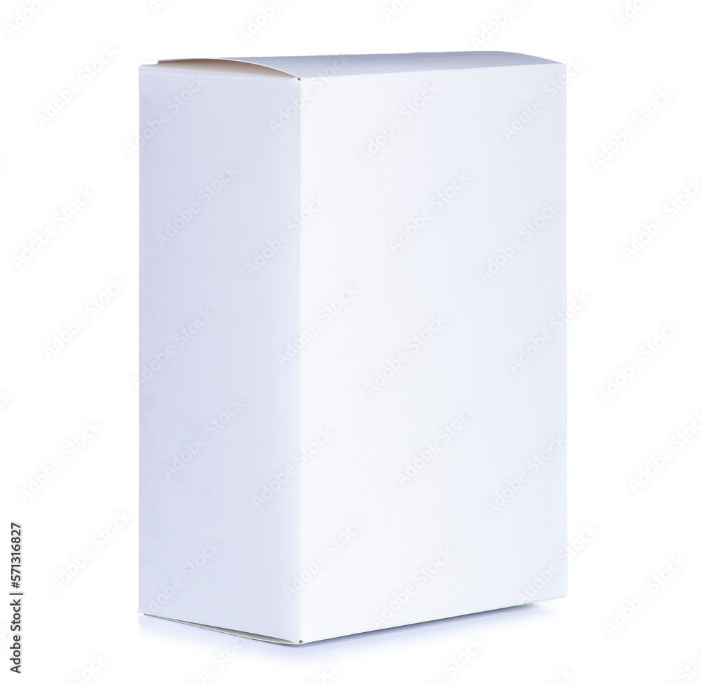 White box pack on white background isolation White box pack on white background isolation