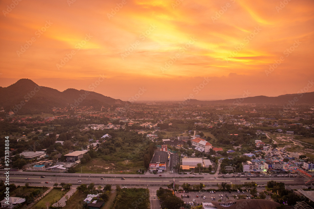 Fototapeta premium THAILAND PRACHUAP HUA HIN ROOFTOP BAR