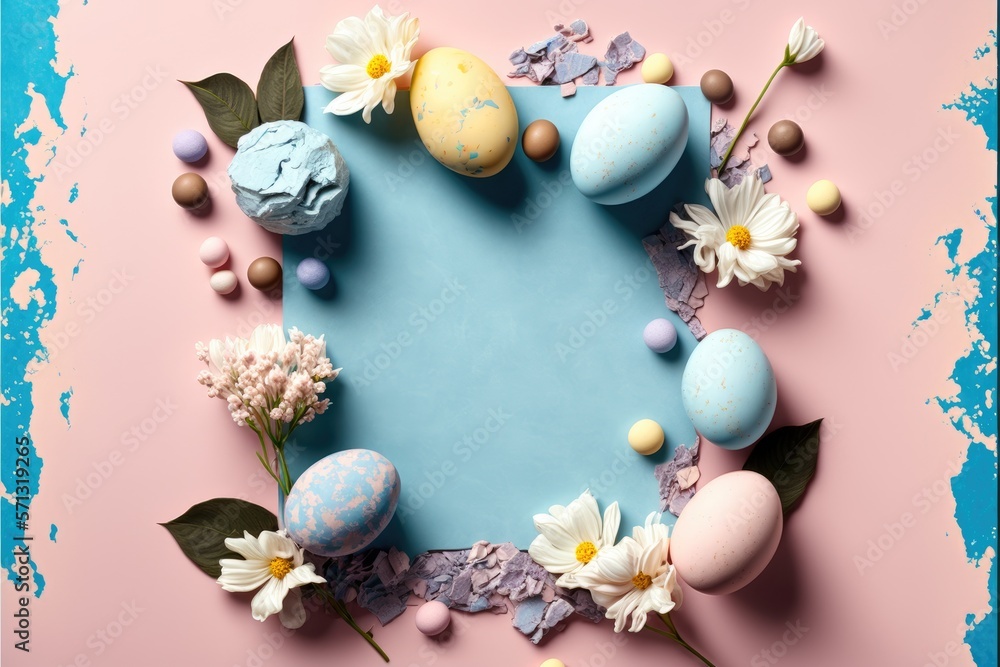 Easter background with copy space Easter background with copy space