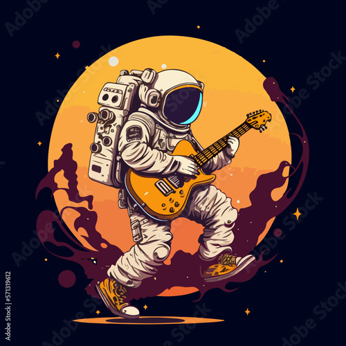 Astronaut i need more space vector t-shirt design