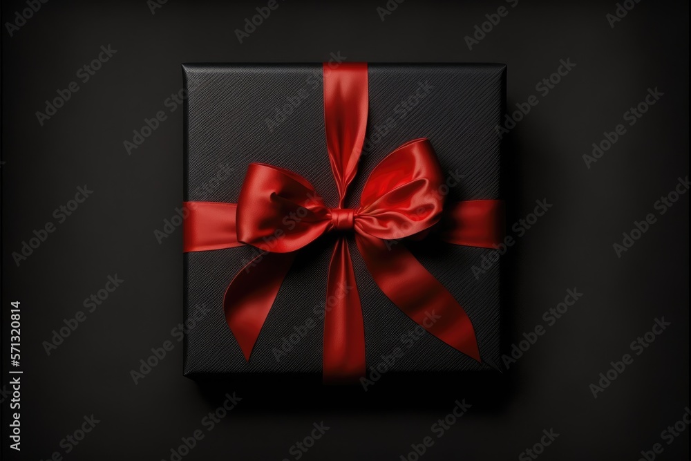 gift box with ribbon generative ai gift box with ribbon generative ai