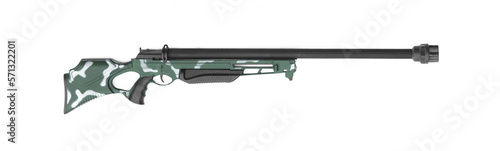 Canvas Print gun, rifle, shotgun isolated on white background