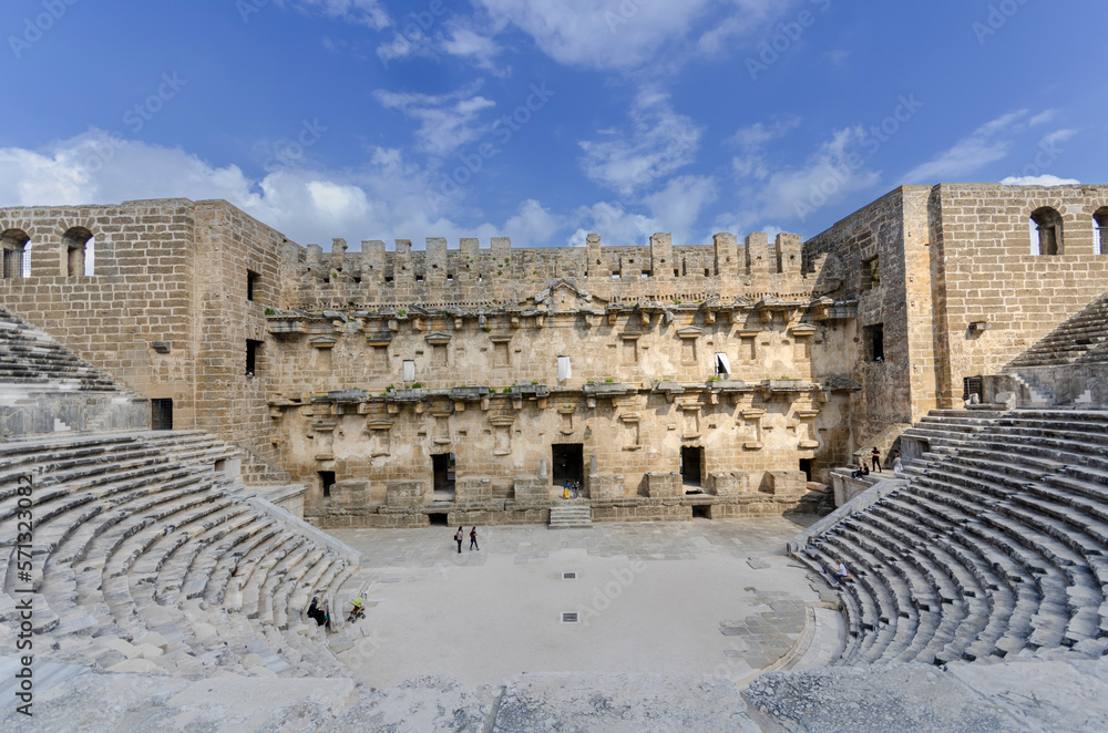 Roman amphitheater of Aspendos, Belkiz - Antalya, Turkey