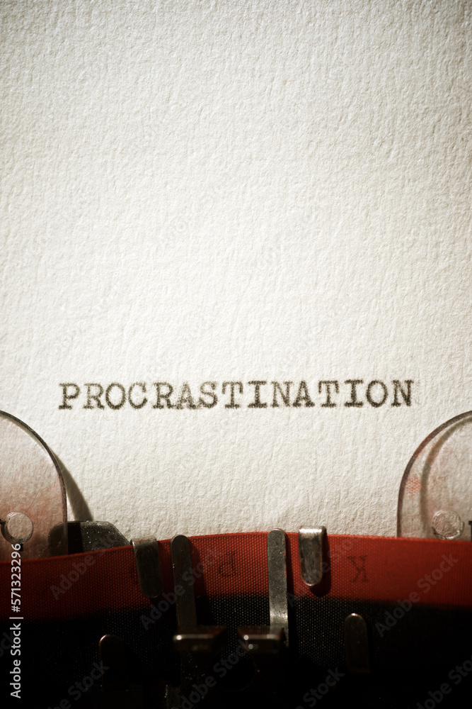 Fotografía Procrastination concept view