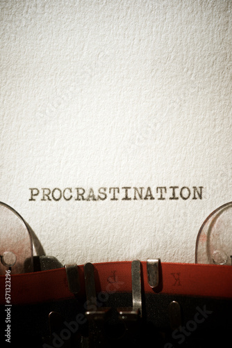 Принти на полотні Procrastination concept view