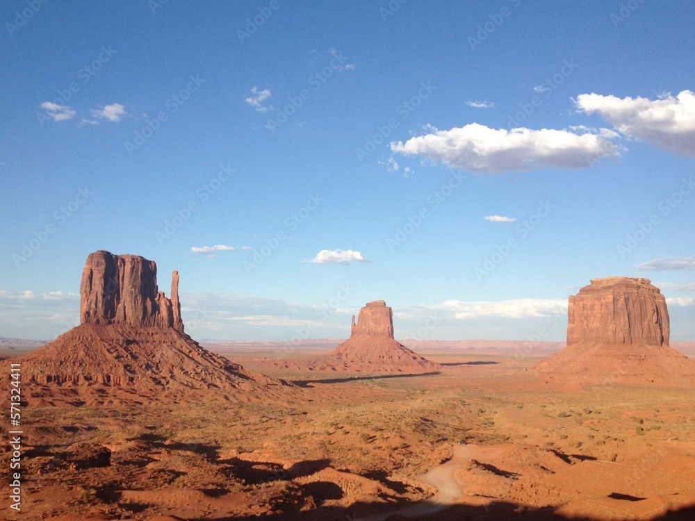 Monument Valley Rock Formations on a Clear Sunny Day