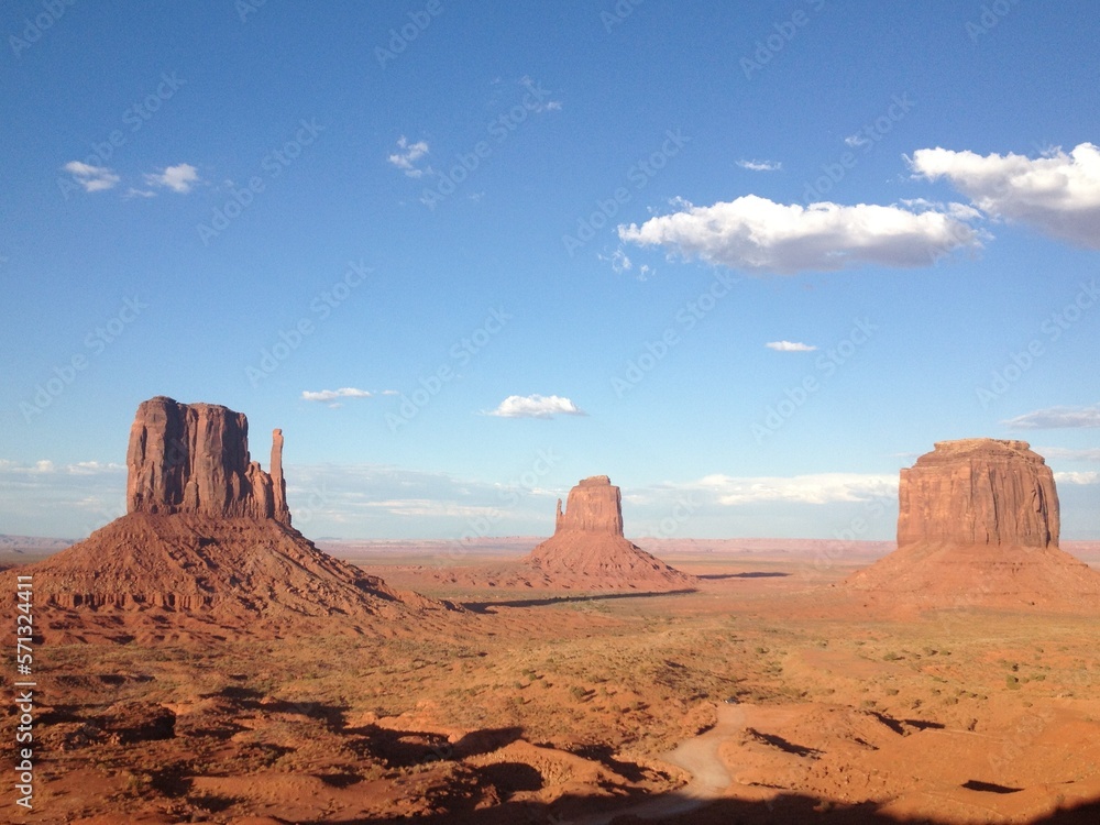 Monument Valley Rock Formations on a Clear Sunny Day Monument Valley Rock Formations on a Clear Sunny Day
