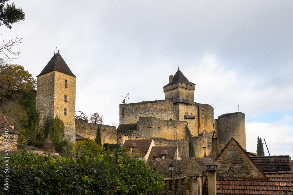 Chateau de Castelnaud la Chapelle, Perigord Noir in Dordogne, France.