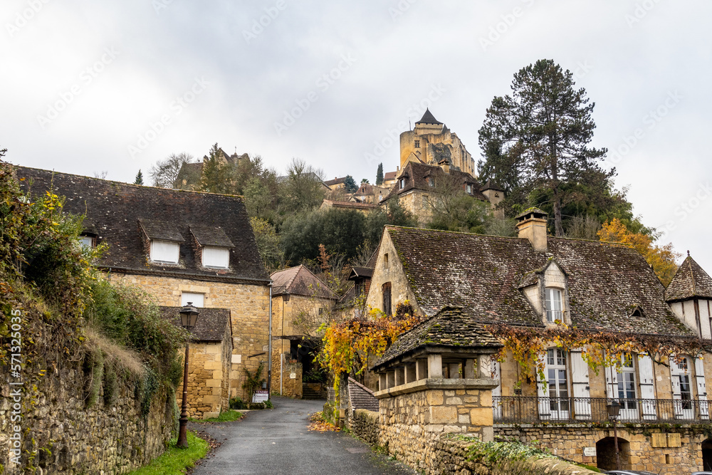 Chateau de Castelnaud la Chapelle, Perigord Noir in Dordogne, France. Chateau de Castelnaud la Chapelle, Perigord Noir in Dordogne, France.