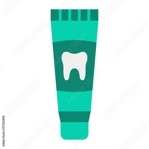 Toothpaste Flat Icon