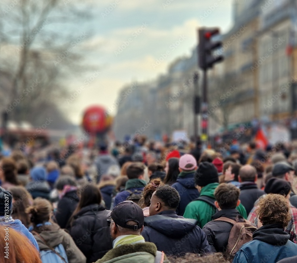 Manifestation grève contre la réforme des retraites à Paris	